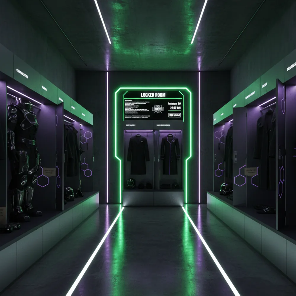 秘密結社「GENESIS-ZERO」の更衣室